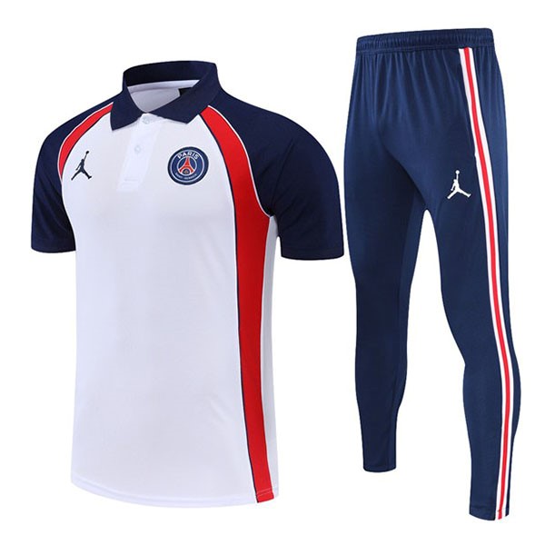 Polo Paris Saint Germain Conjunto Completo 2022 2023 Blanco Azul